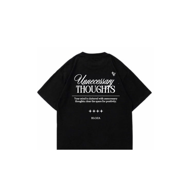 Bloza Unnecessary Thoughts Tee - Black - Back