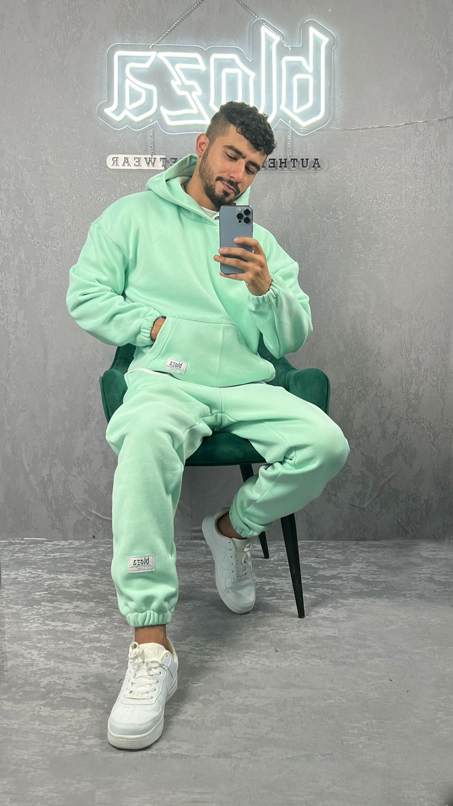 ESSENTIAL HOODIE & SWEATPANTS SET ELASTIC 380GSM