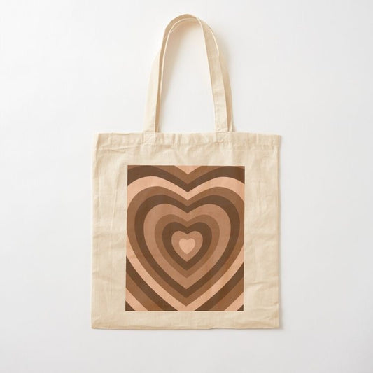 Y2K brown heart Tote Bag