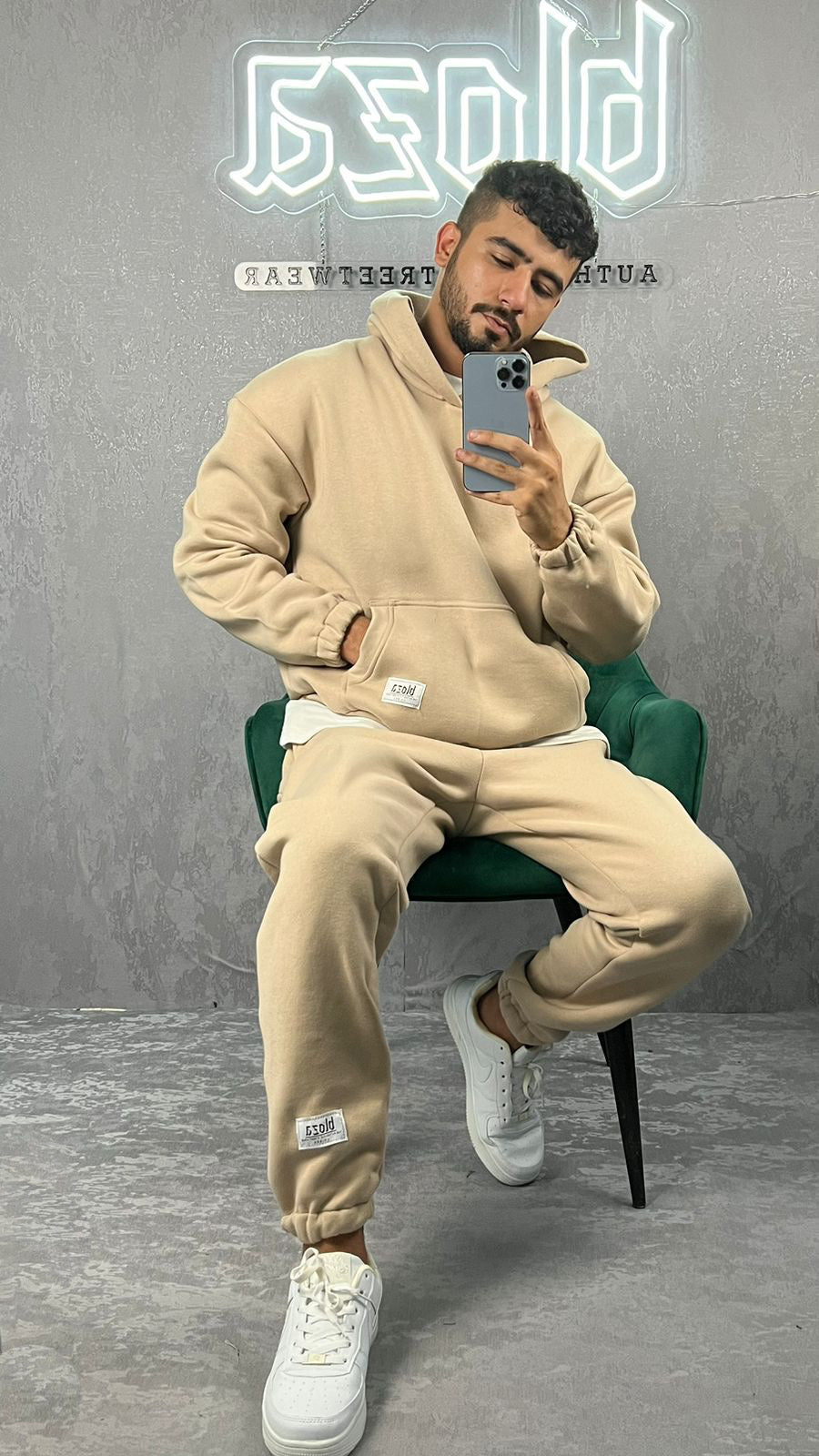 ESSENTIAL HOODIE & SWEATPANTS SET ELASTIC 380GSM
