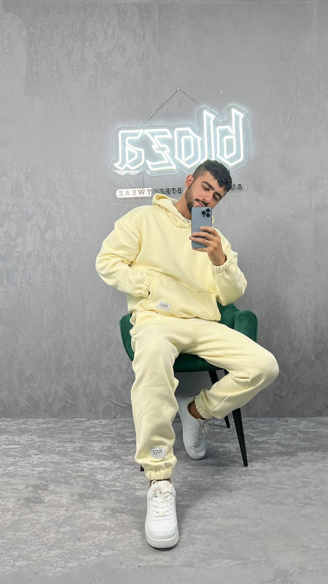 ESSENTIAL HOODIE & SWEATPANTS SET ELASTIC 380GSM