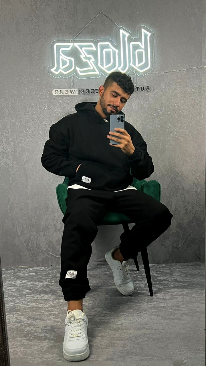 ESSENTIAL HOODIE & SWEATPANTS SET ELASTIC 380GSM