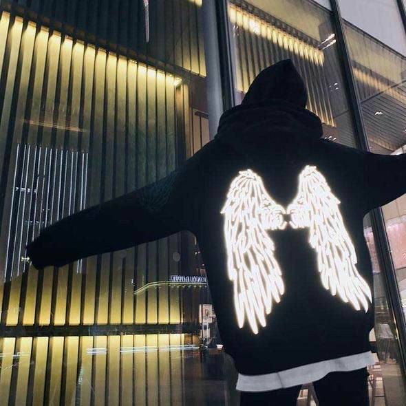 Reflective Angel Wings Hoodie