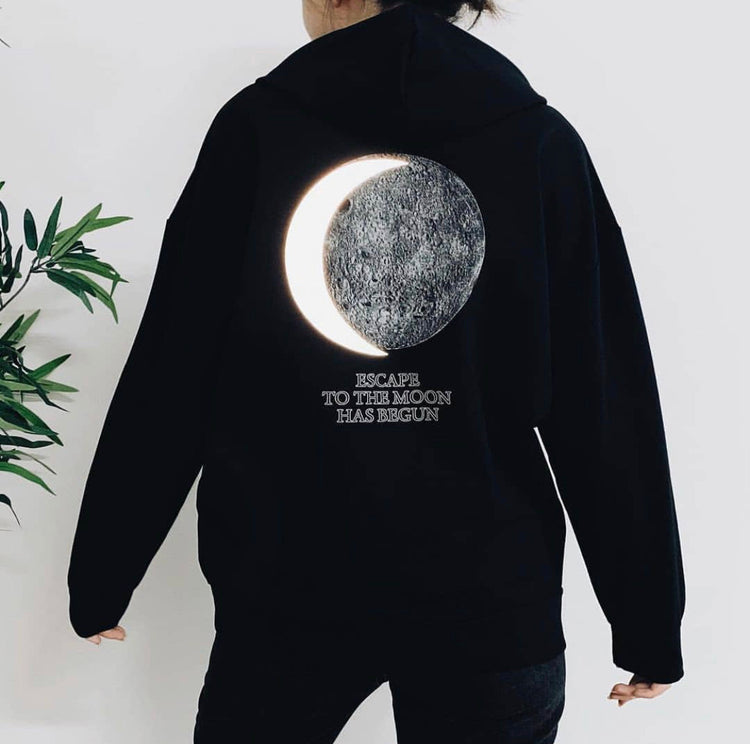 Escape to the moon has begun Hoodie