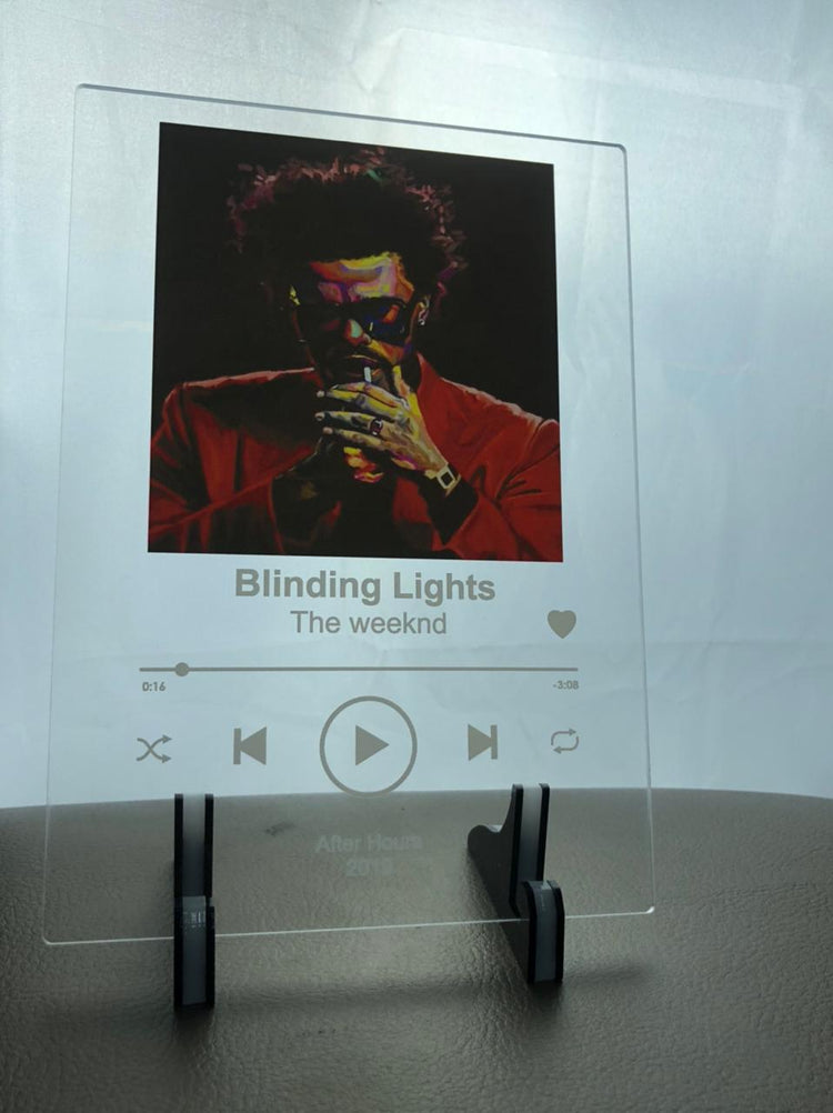 Blinding Lights Plaque