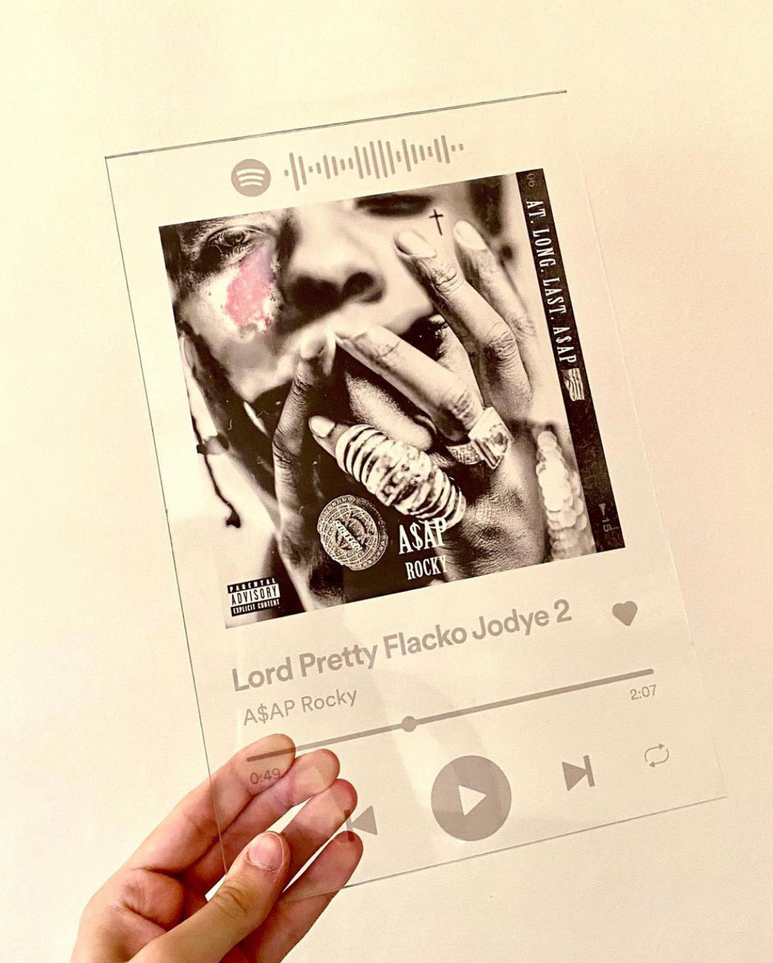 Lord Pretty Flacko Jodye 2 A$AP Rocky Plaque