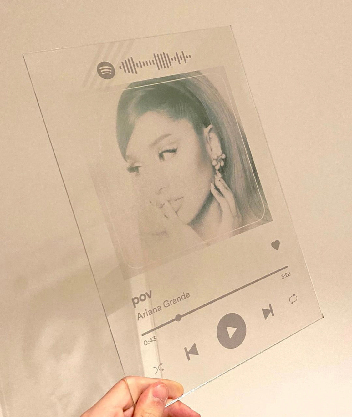 pov Ariana Grande Plaque