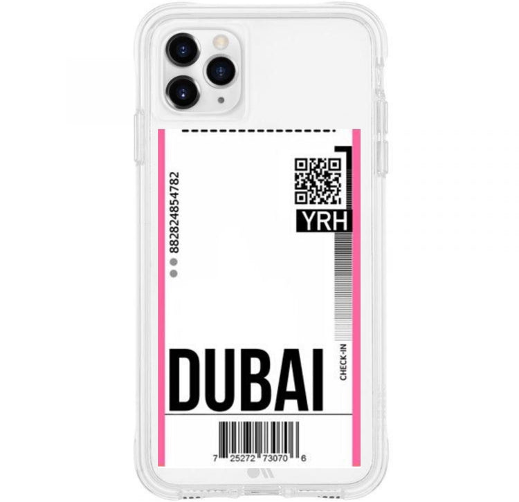 Dubai Flight Ticket Phone Case