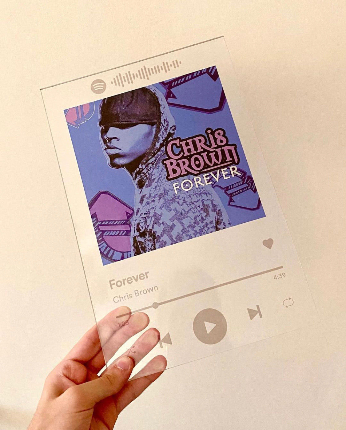 Forever Chris Brown Plaque