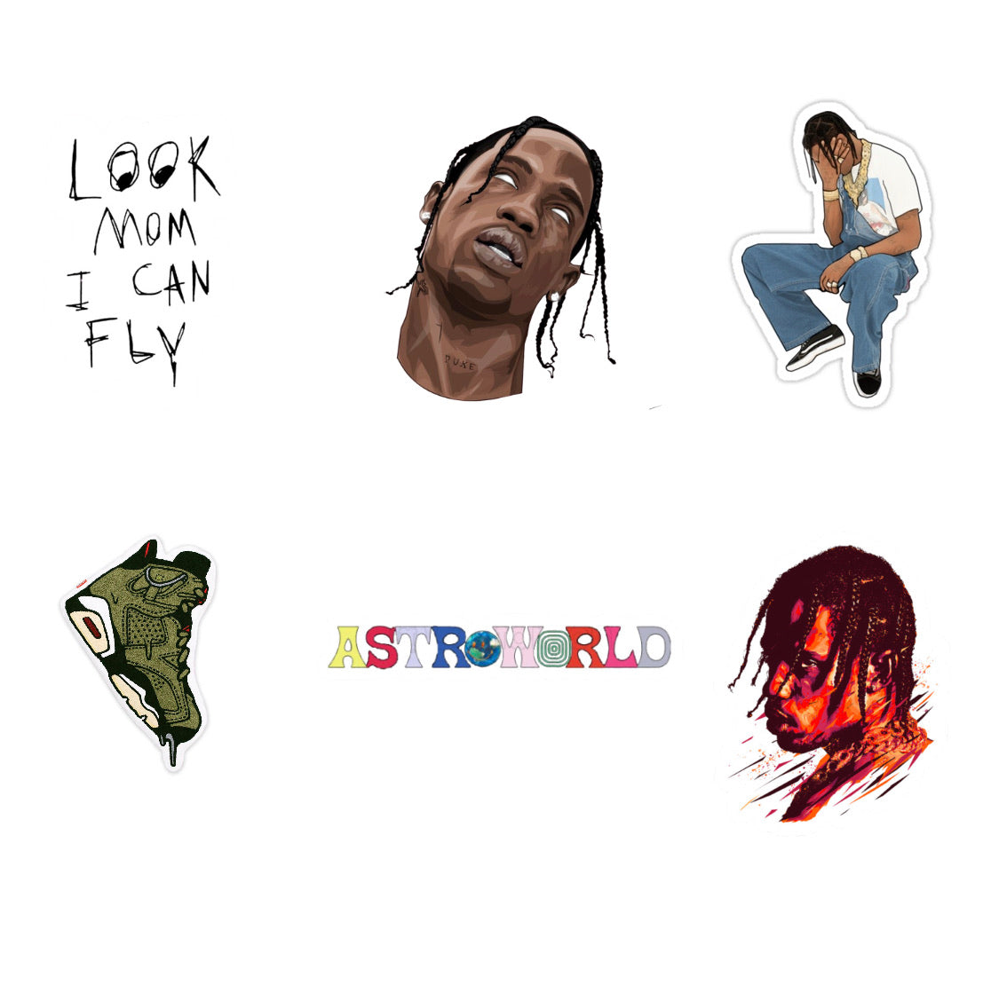 Travis Scott Sticker Pack