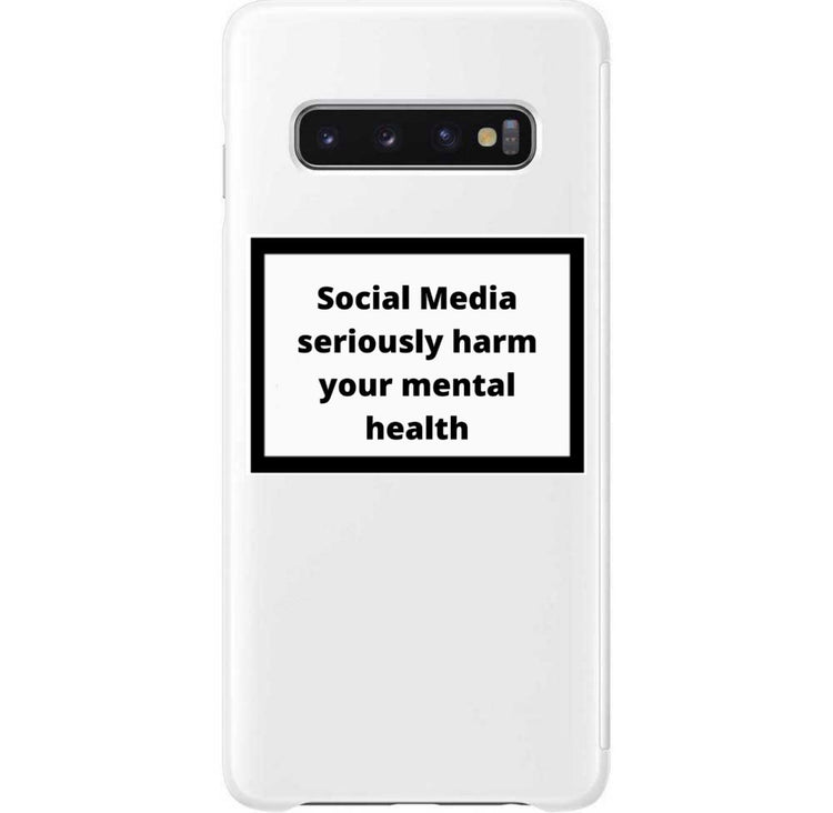Social media seriously harm your mental health Phone Case