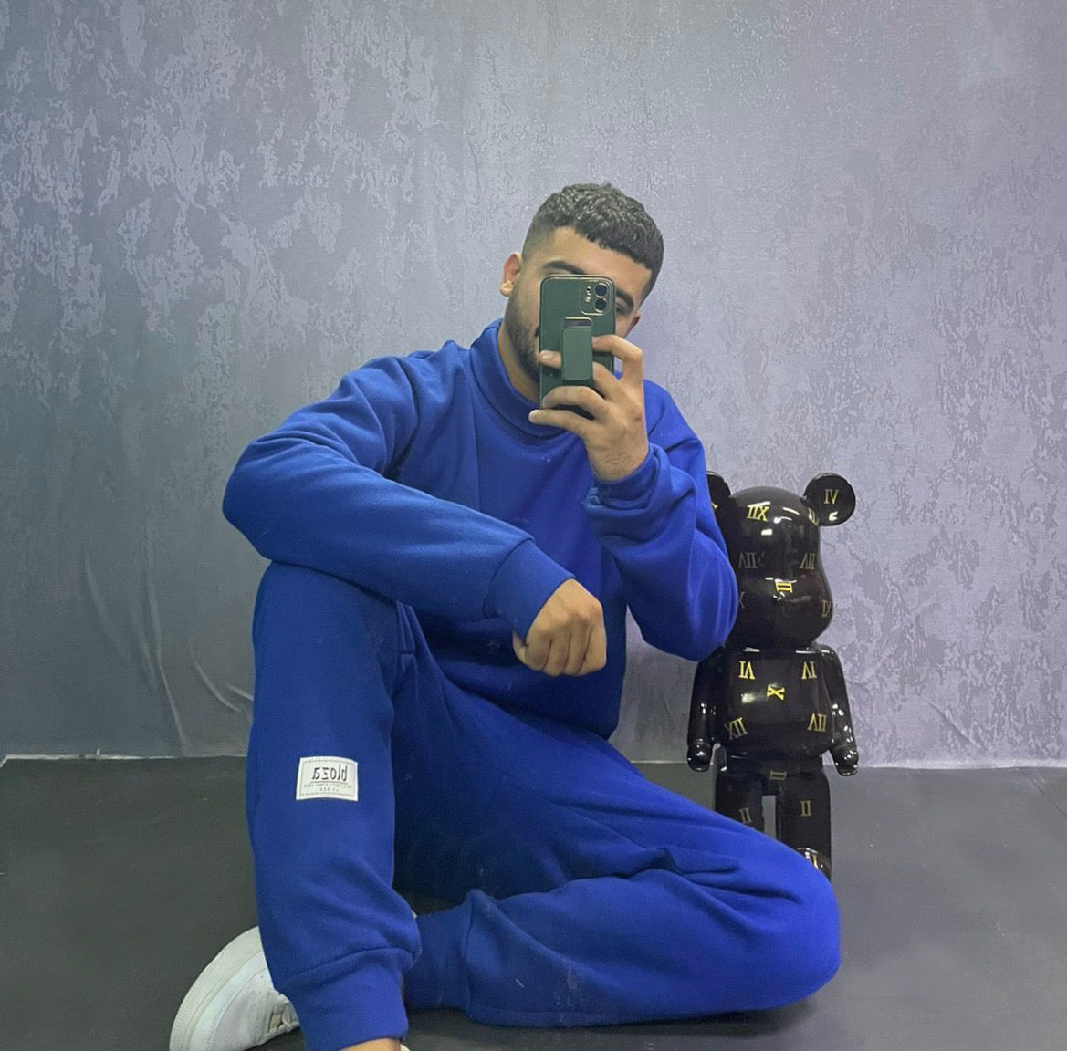 ESSENTIAL TURTLE NECK SWEATSHIRT AND SWEATPANTS SET 380GSM