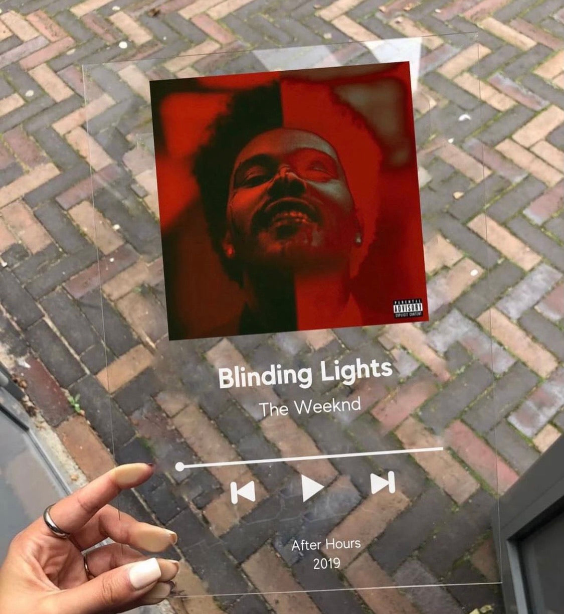 Blinding Lights Plaque