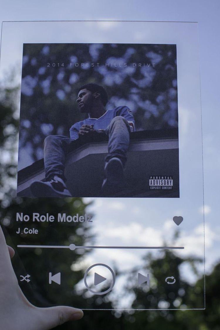 No Role Modelz J Cole Plaque