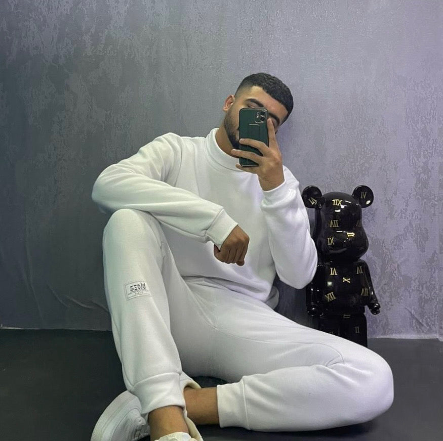 ESSENTIAL TURTLE NECK SWEATSHIRT AND SWEATPANTS SET 380GSM